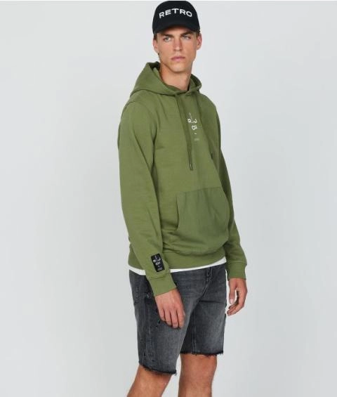 DUSTER HOODIE JOGGING TOP KHAKI
