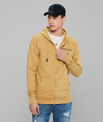 TITAN ZIPUP HOODIE JOGGING TOP, SAND