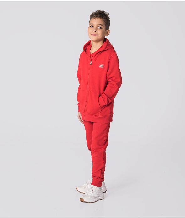 GYEREK CIPZÁRAS PULÓVER, PIROS