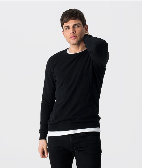 ROYAL SWEATSHIRT KNITWEAR, BLACK