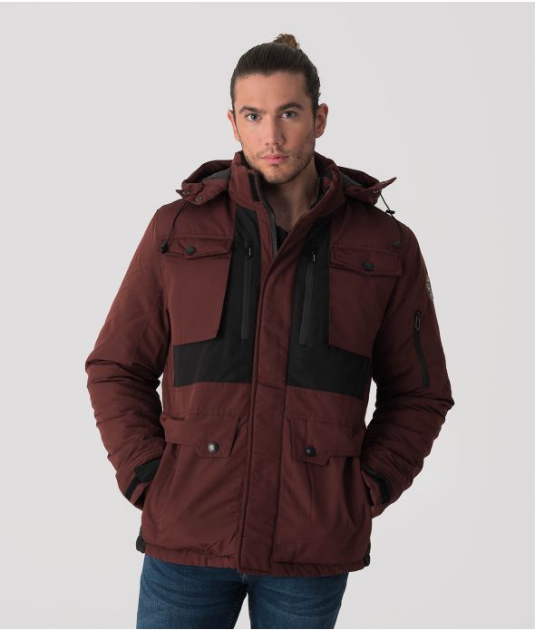 FAIRWEATHER COAT, BORDEAUX