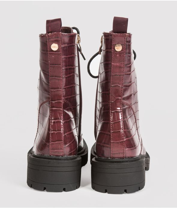 XIMENA BOOTS, BURGUNDY