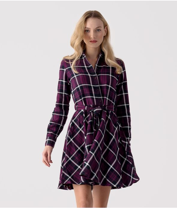 REMI T DRESS, TARTAN