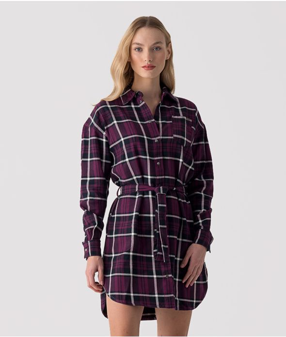 VARMA T DRESS, TARTAN