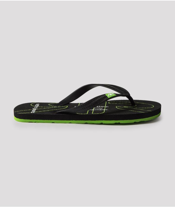 SEABOARD 22 DESIGN FLIP-FLOP, BLACK
