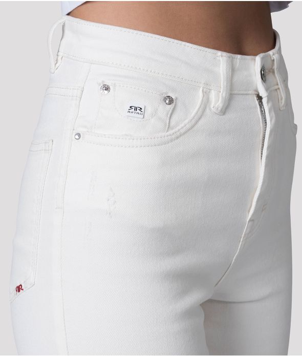 GOSSIP CROPPED PANTS, WHITE