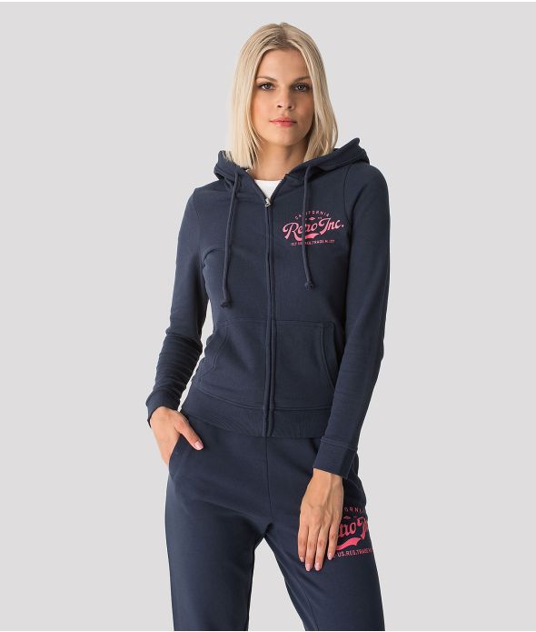 LUCA ZIP OUT JOGGING TOP, DARK BLUE