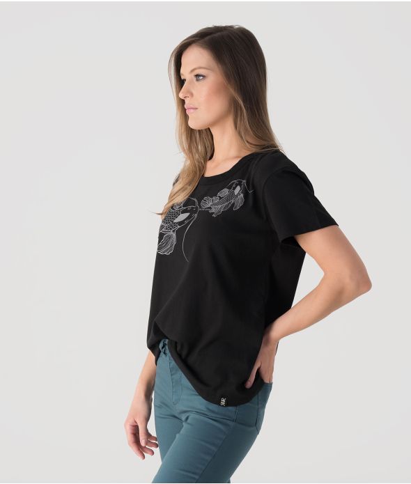 KOI FASHION TOP, BLACK