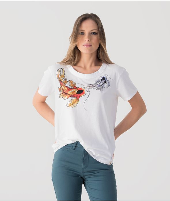 KOI FASHION TOP, WHITE