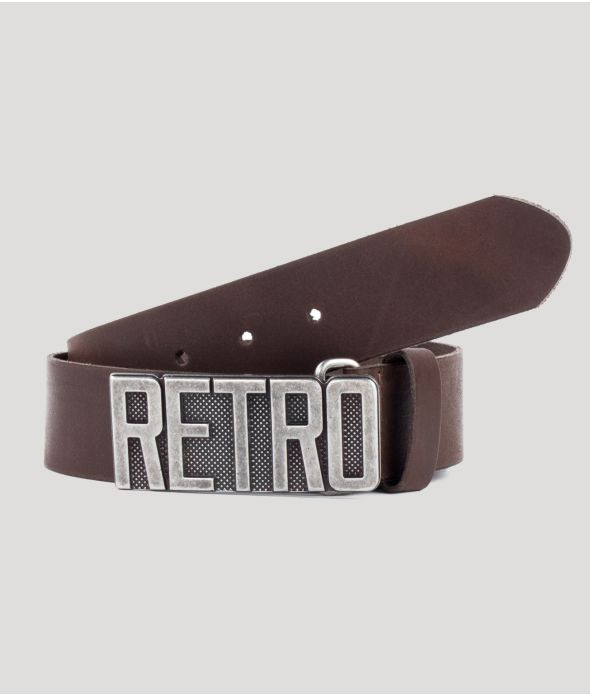 GASTON BELT, DARK BROWN