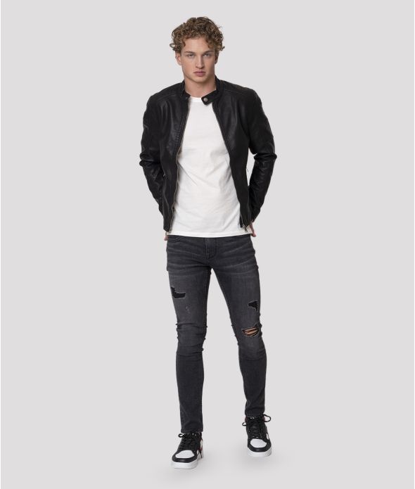 NEW VERTIGO FÉRFI DZSEKI, FEKETE