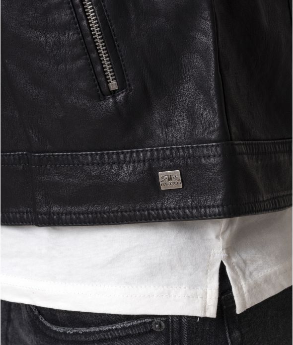 NEW VERTIGO FÉRFI DZSEKI, FEKETE