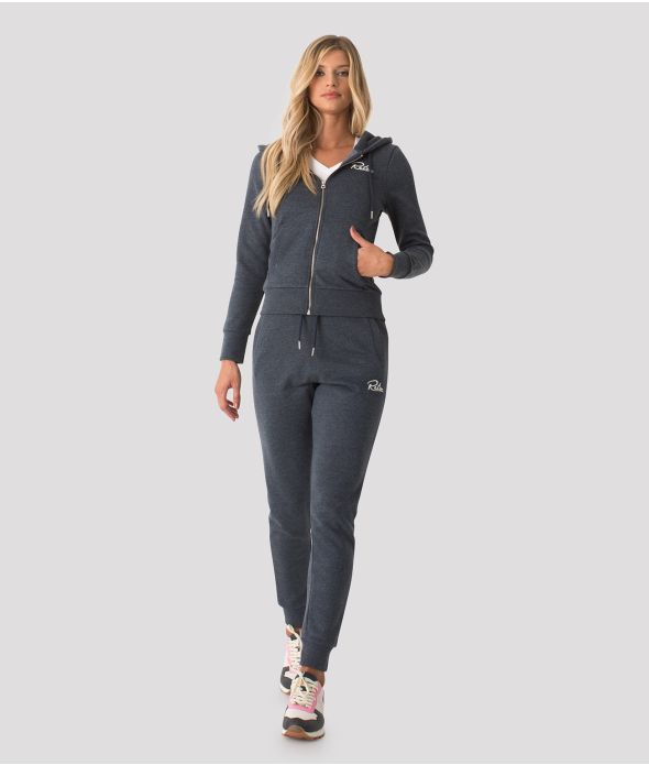 ROSEVILLE ZIP JOGGING TOP, NAVY MARL