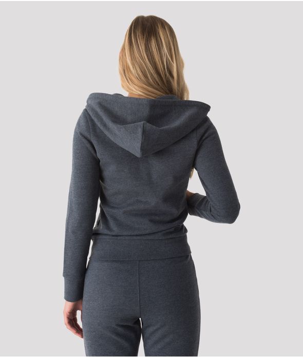 ROSEVILLE ZIP JOGGING TOP, NAVY MARL