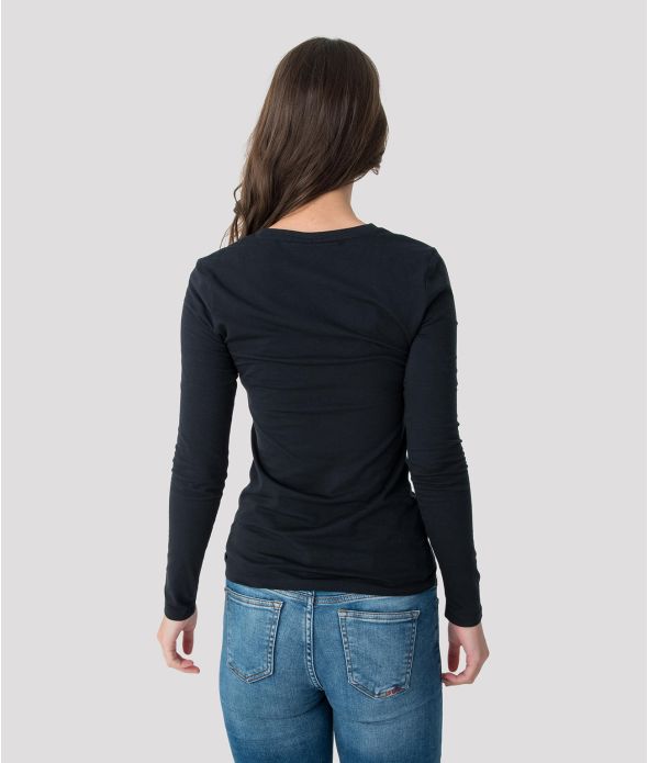 ELIZABETH NŐI HOSSZÚ UJJÚ PÓLÓ, FEKETE