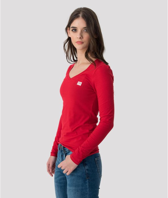 ELIZABETH LONG V L.S.TOP, RED