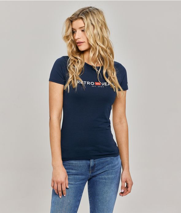 GIANNA T-SHIRT, DARK BLUE