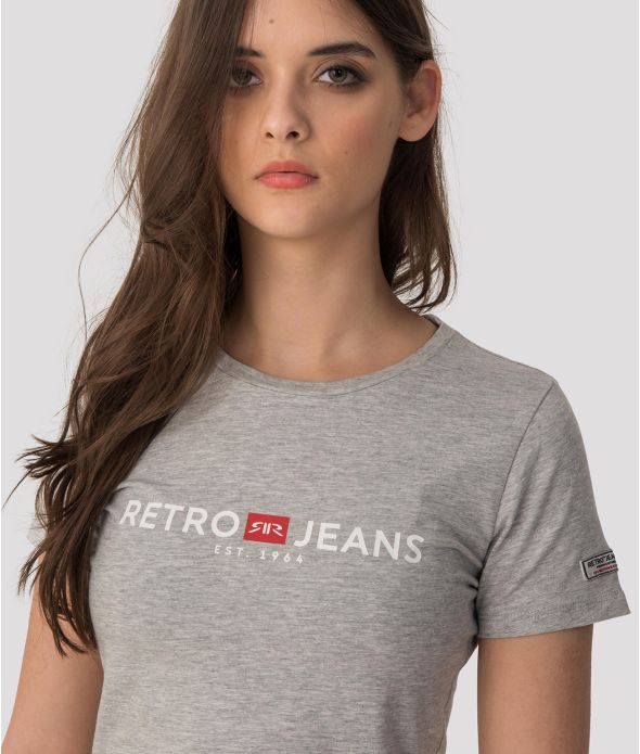 GIANNA T-SHIRT, GREY MELANGE