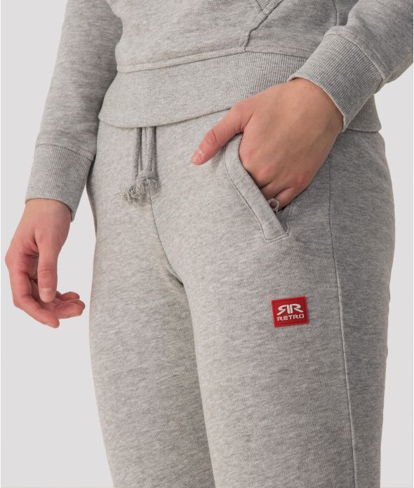 MYANNA P JOGGING BOTTOM, GREY MELANGE