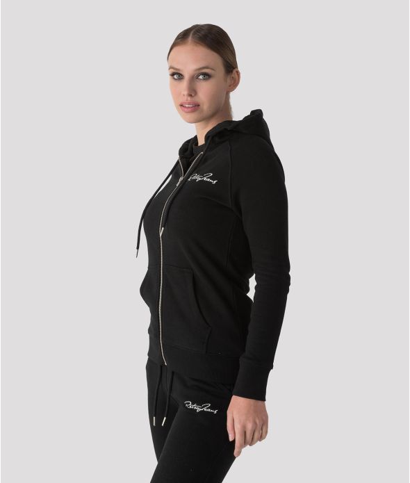 SAINT LOUIS ZIP JOGGING TOP, BLACK