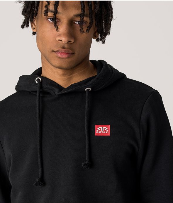 EDON HOODIE JOGGING TOP, BLACK