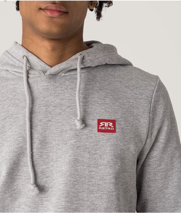 EDON HOODIE JOGGING TOP, GREY MELANGE