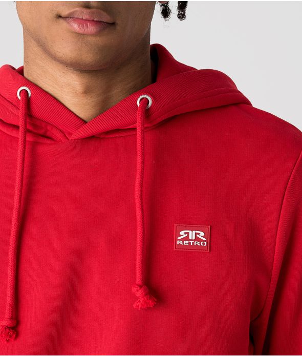 EDON FÉRFI KAPUCNIS PULÓVER, PIROS