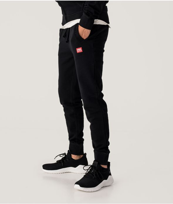 EDON PANTS JOGGING BOTTOM, BLACK