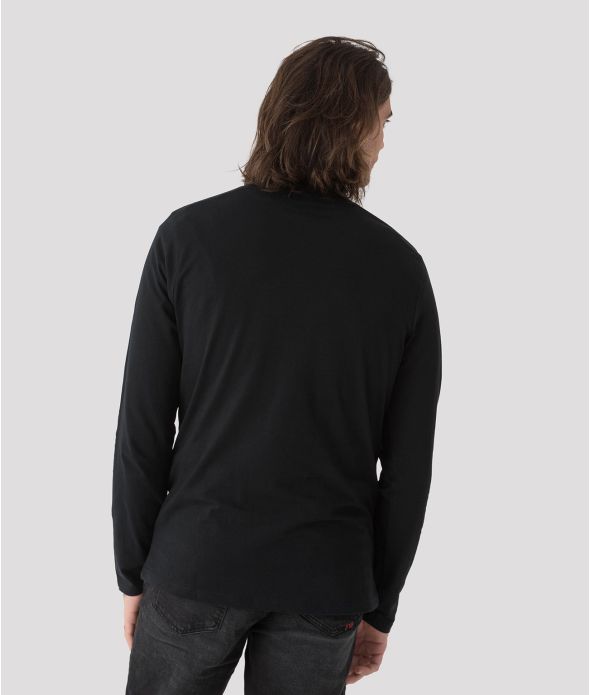 ENOS 21 LONG SLEEVE L.S.TOP, BLACK