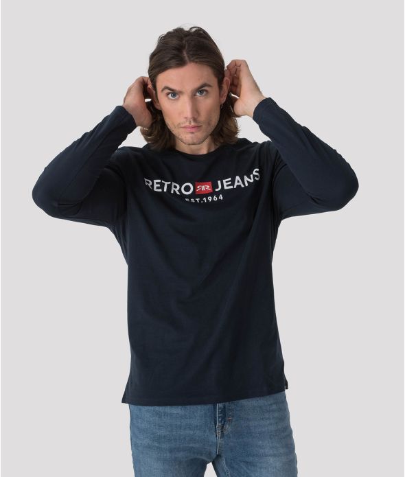 ENOS 21 LONG SLEEVE L.S.TOP, DARK BLUE