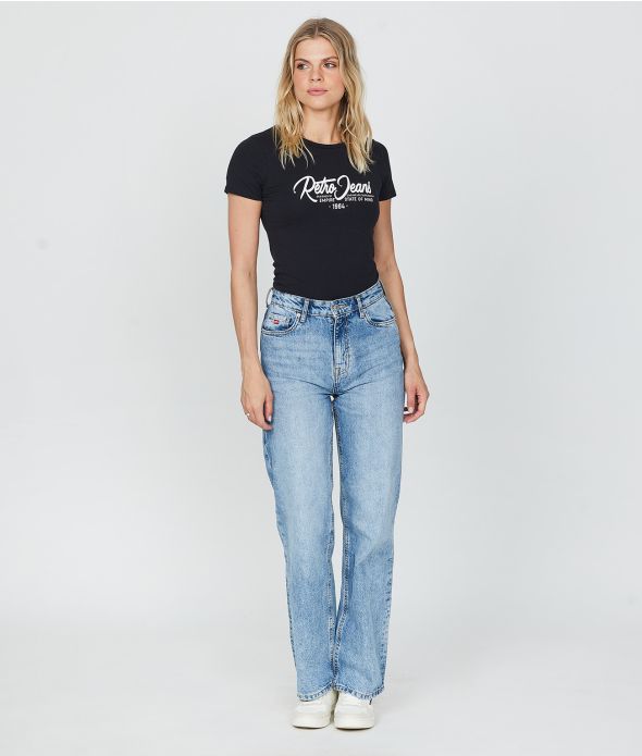 AVELIN T-SHIRT, BLACK