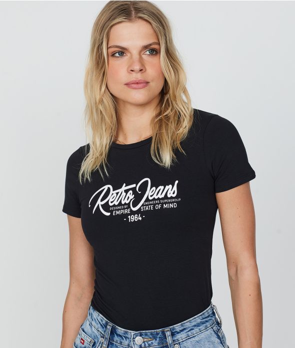 AVELIN T-SHIRT, BLACK