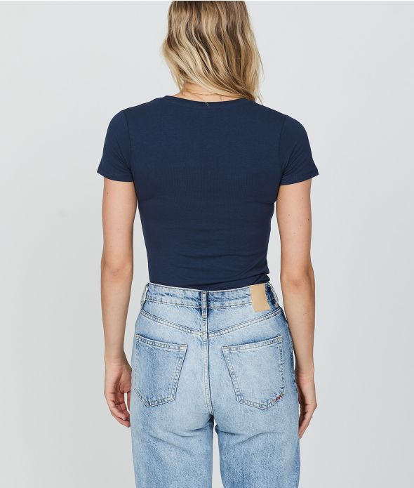 AVELIN T-SHIRT, DARK BLUE