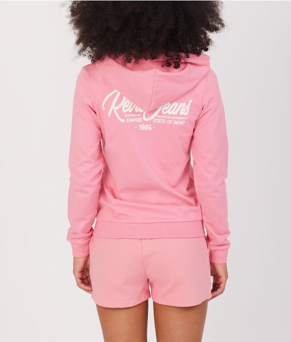 AVELIN ZIP JOGGING TOP, PINK