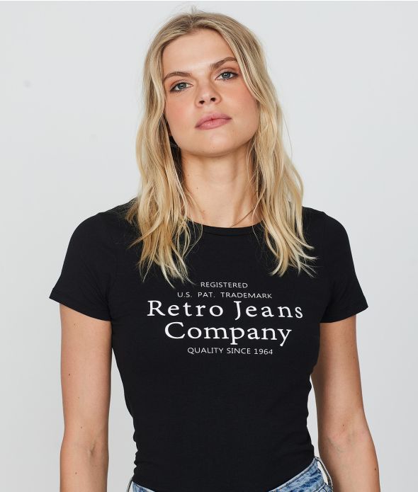 NYLAH T-SHIRT, BLACK