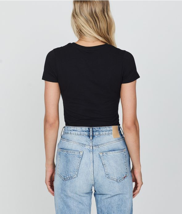 NYLAH T-SHIRT, BLACK