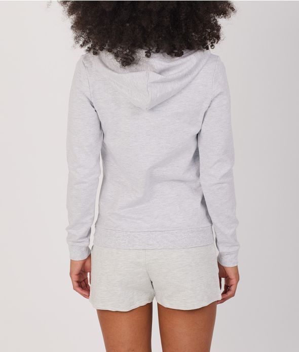 NYLAH ZIP JOGGING TOP, OFFWHITE MELANGE