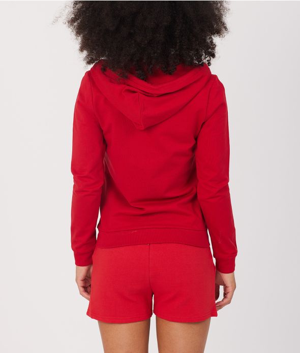 NYLAH ZIP JOGGING TOP, RED