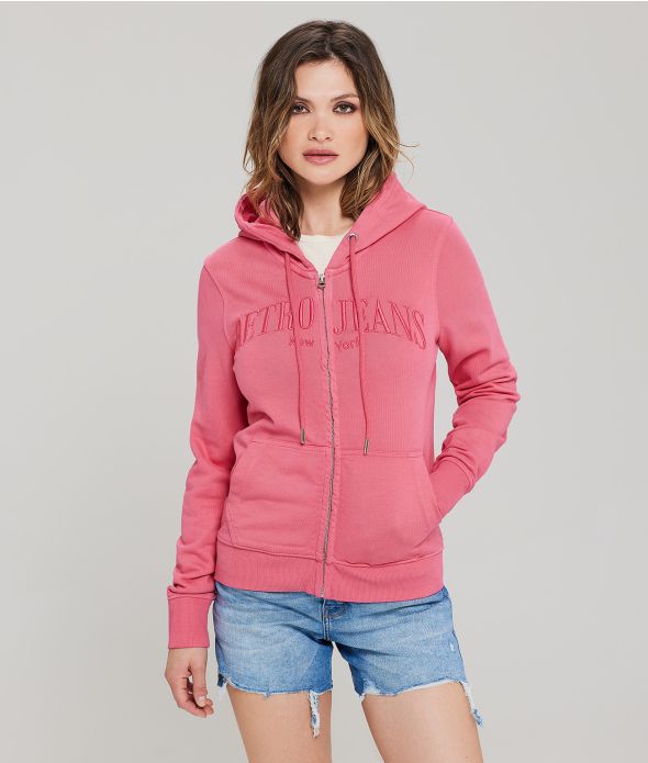 ALTAMIRA ZIP JOGGING TOP, PINK