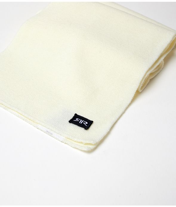 CHALMERS SCARF SCARF, OFF WHITE