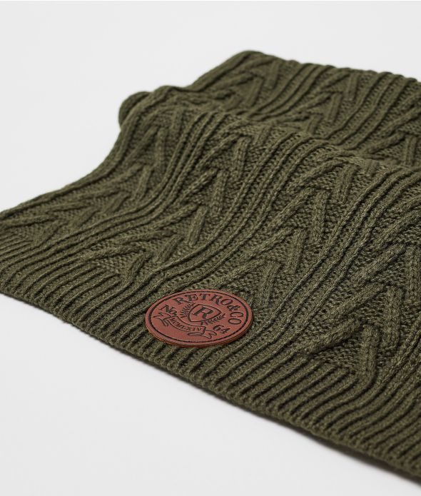 MONSOOR SCARF SCARF, DARK KHAKI