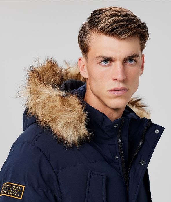 MONSOOR JACKET JACKET, BLUE BLACK