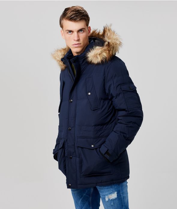 MONSOOR JACKET JACKET, BLUE BLACK
