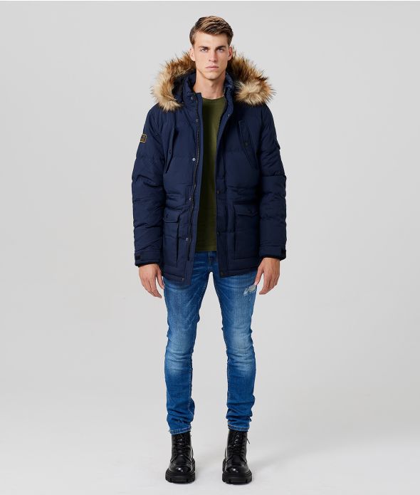 MONSOOR JACKET JACKET, BLUE BLACK