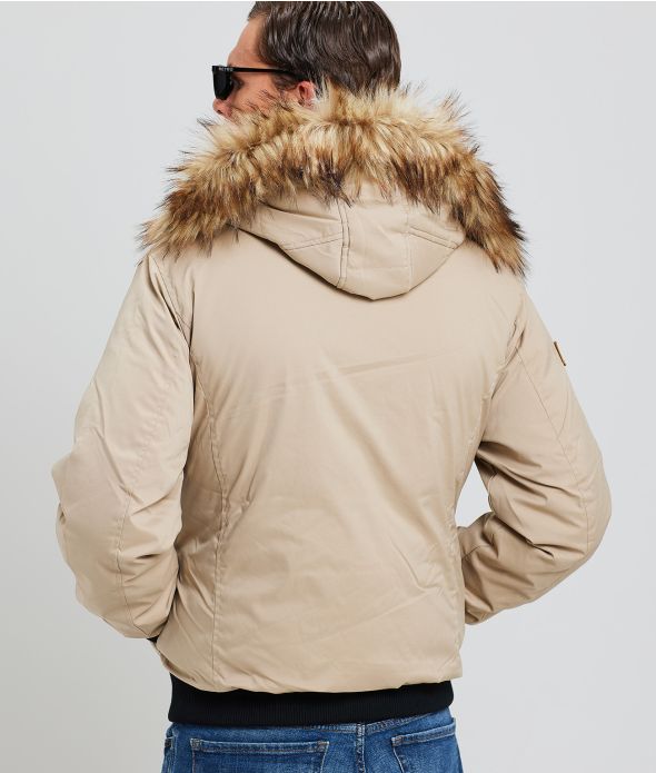 MONSOOR RÖVID FÉRFI KABÁT, BÉZS