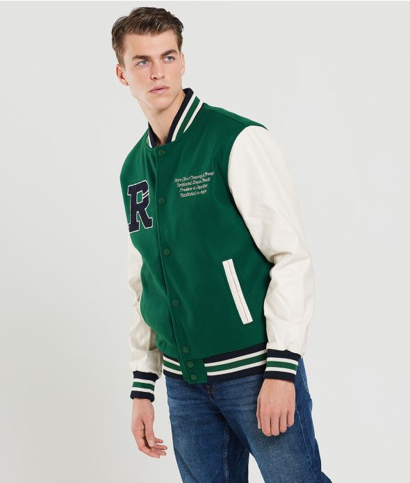 ROBERTSON BOMBER JACKET, GREEN