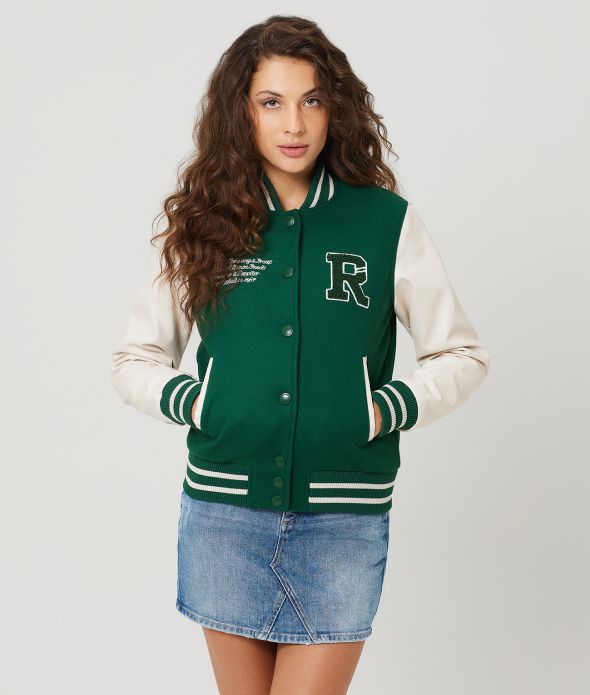 ZELIA BOMBER JACKET, GREEN