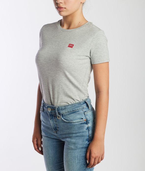 ELIZABETH ROUND T-SHIRT, GREY MELANGE