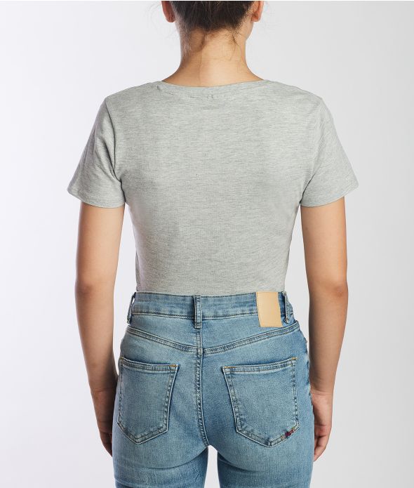 ELIZABETH V T-SHIRT, GREY MELANGE