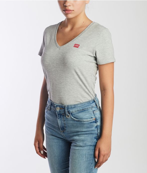 ELIZABETH V T-SHIRT, GREY MELANGE